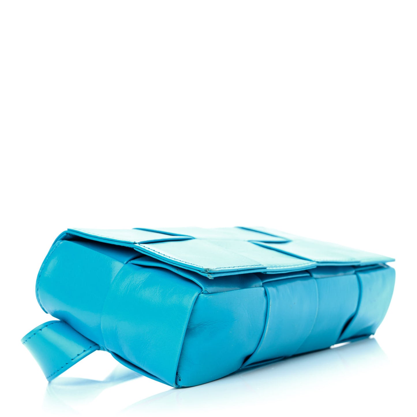 Paper Calfskin Intrecciato Cassette Belt Bag Pool