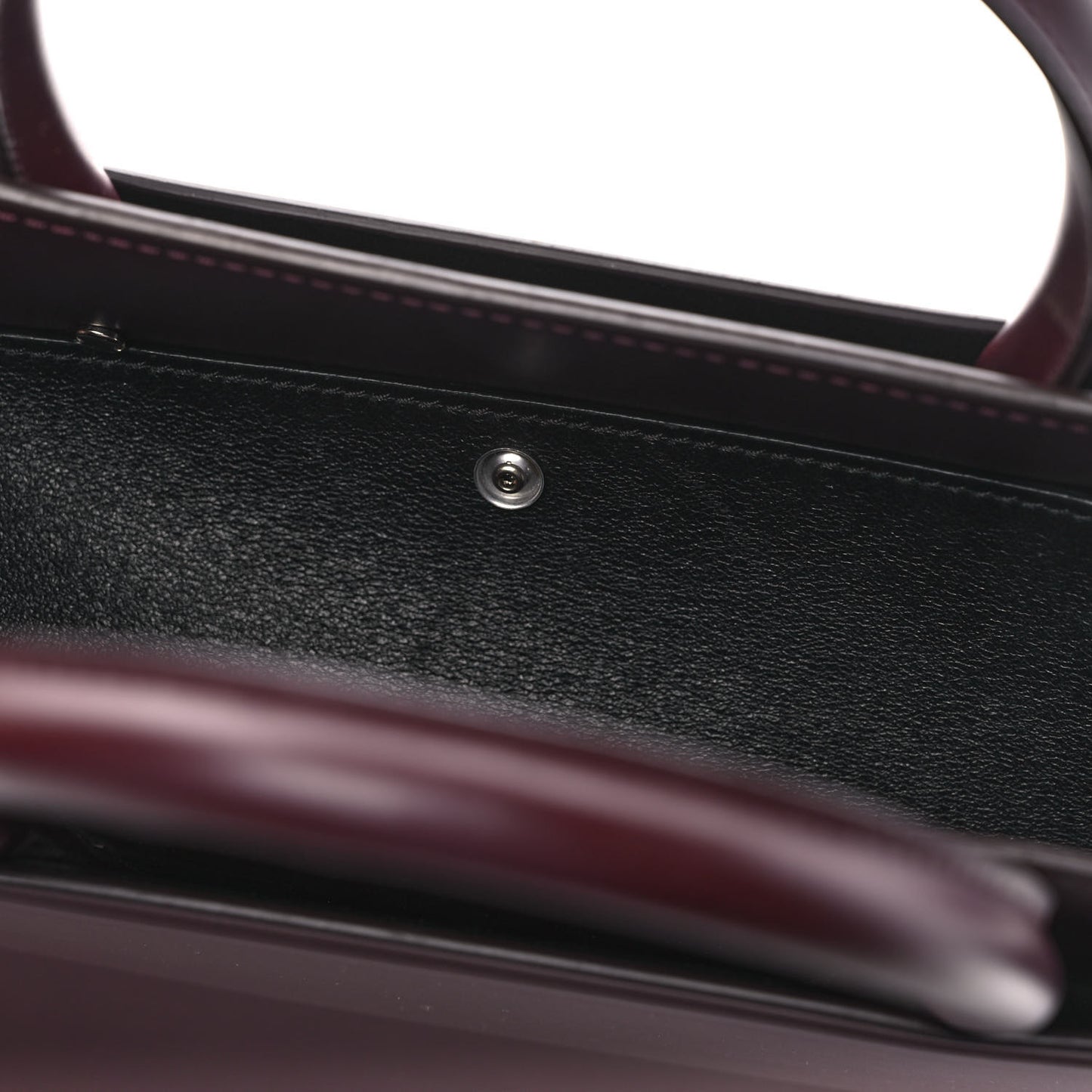 Smooth Calfskin Medium Horizon Satchel Oxblood