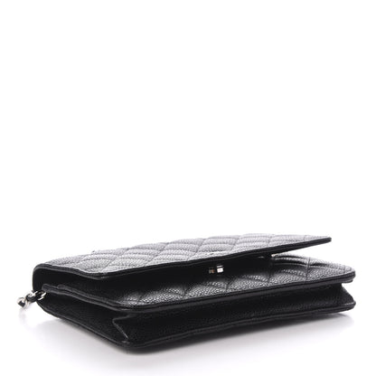 Chanel Caviar Quilted Wallet On Chain WOC Black 4 of 12