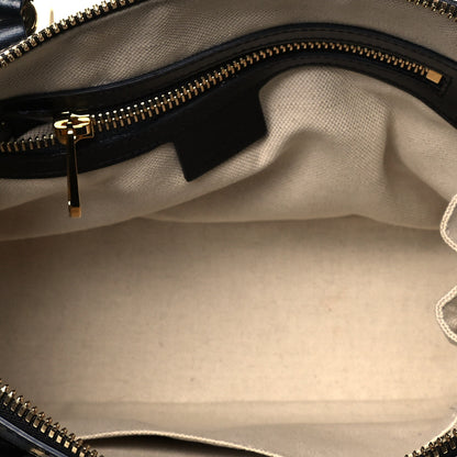 Gucci Boarded Plutone Calfskin Small Horsebit 1955 Top Handle Bag Black 4 of 11