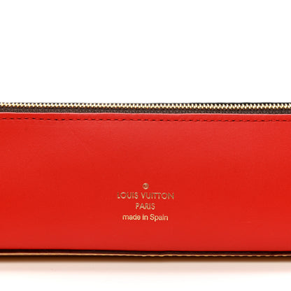 Louis Vuitton Monogram Monogram 2021 Christmas Animation London Elizabeth Pencil Pouch Coquelicot 6 of 7