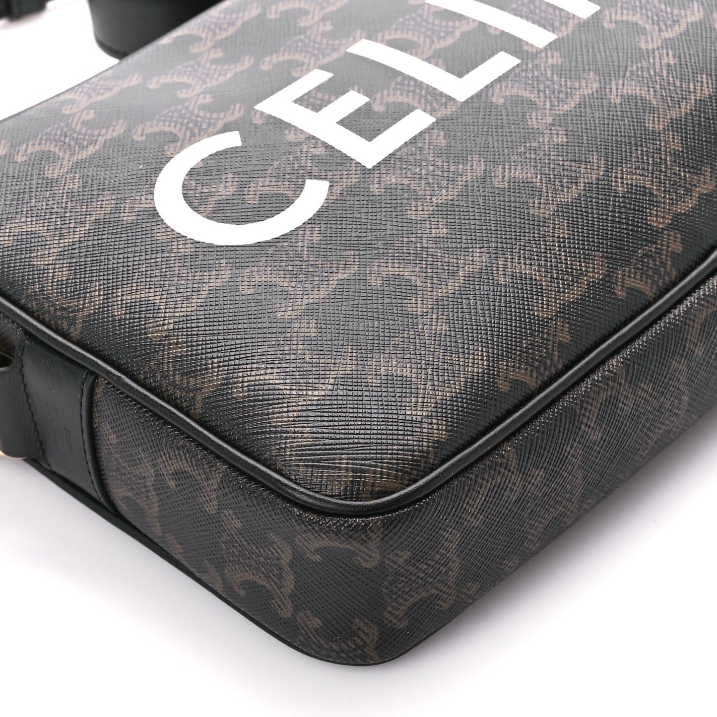 Triomphe Canvas Medium Messenger Bag Black