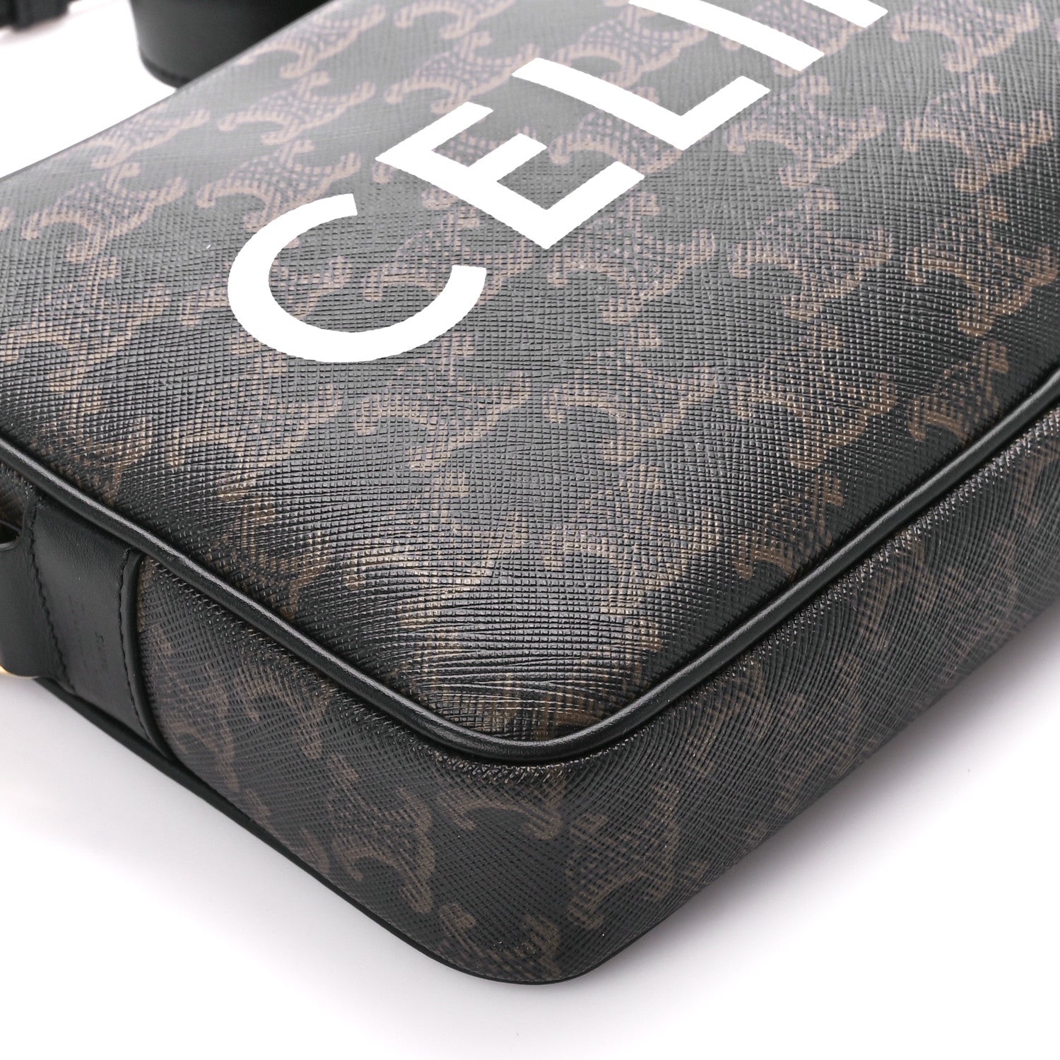 Celine Triomphe Canvas Medium Messenger Bag Black 8 of 9