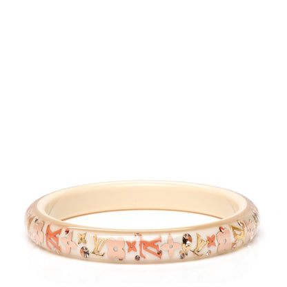 Louis Vuitton Resin Swarovski Medium Inclusion Bracelet PM Nacre 1 of 4
