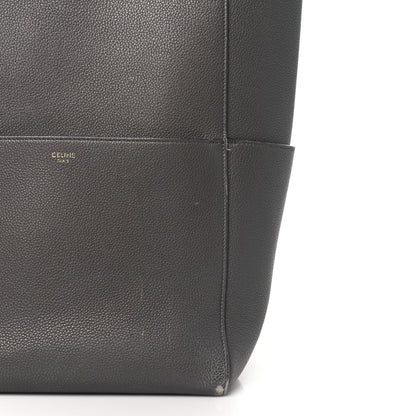 Celine Soft Grained Calfskin Sangle Bucket Bag Taupe 9 of 10