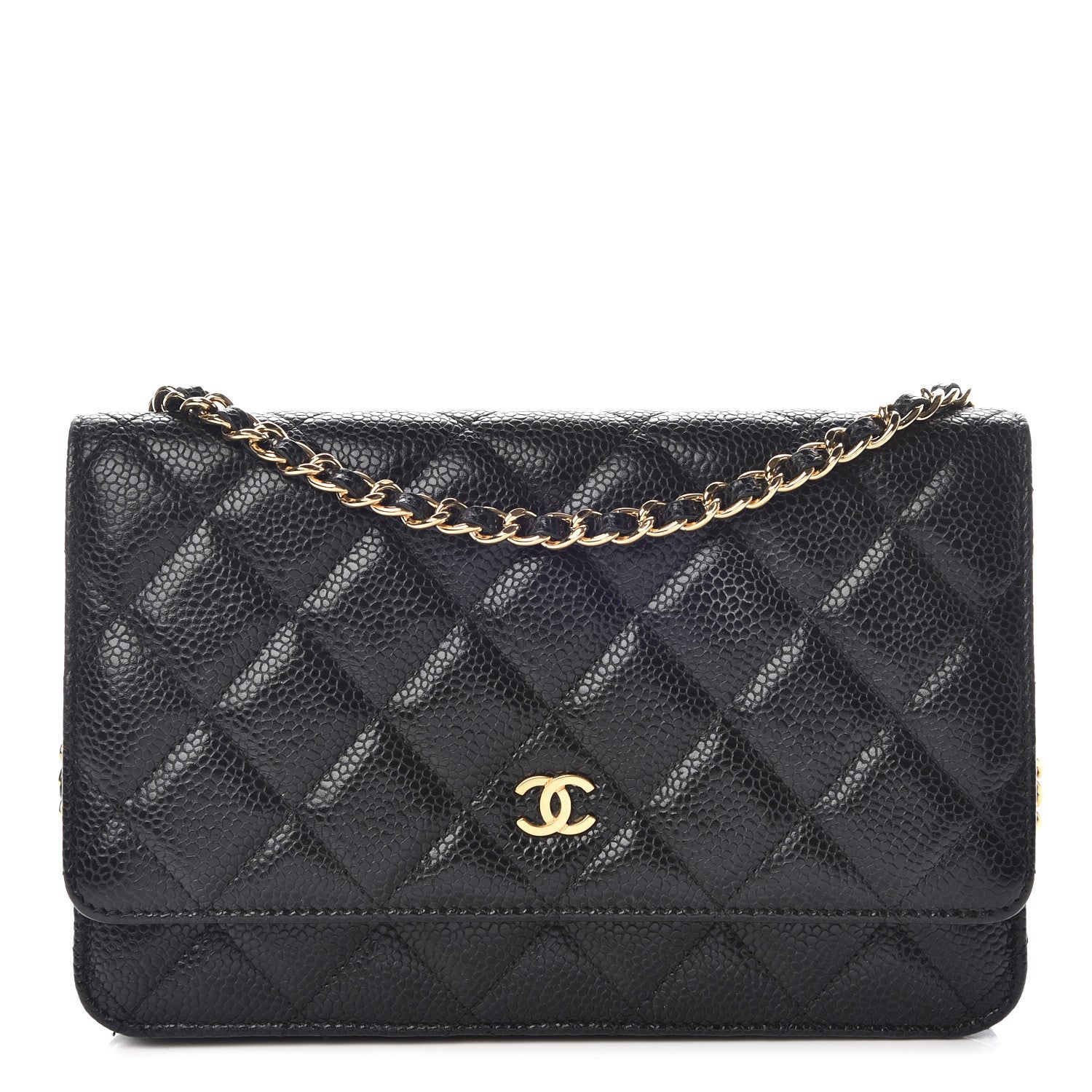 Chanel Caviar Quilted Wallet On Chain WOC Black 1 of 11