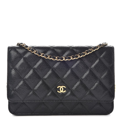 Chanel Caviar Quilted Wallet On Chain WOC Black 1 of 11
