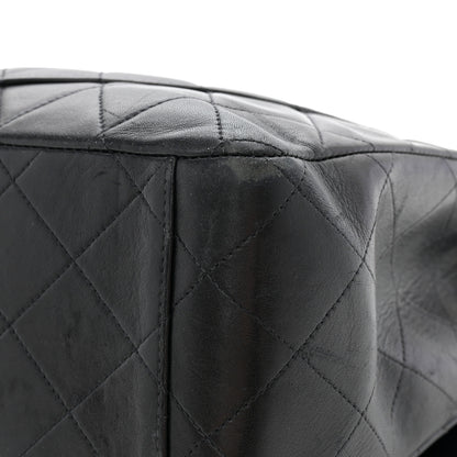 Chanel Lambskin Quilted XL Jumbo Single Flap Black 14 of 15