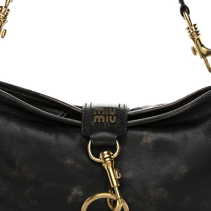 Miu Miu Nappa Old Hook Shoulder Bag Sabbia Caffe 7 of 11