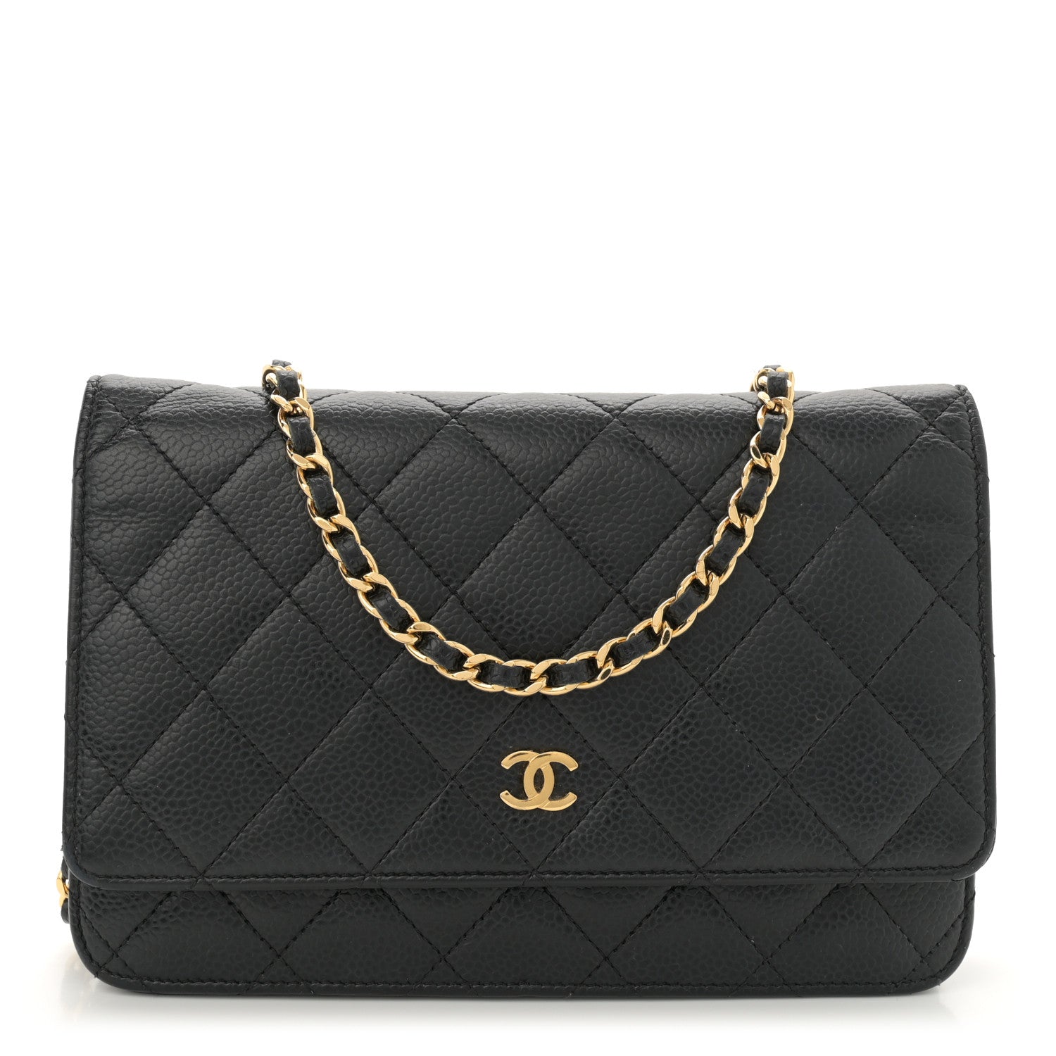 Chanel Caviar Quilted Wallet on Chain WOC Black 1 of 15