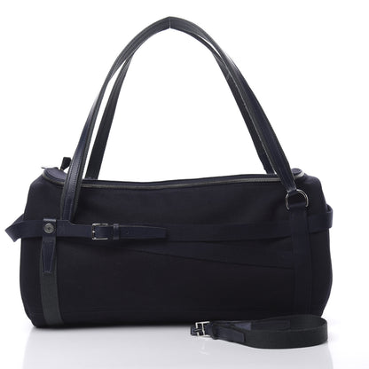 Hermes Toile Goeland Vache Hunter Bridleback 50 Bag Marine Indigo Vert Fonce 4 of 12