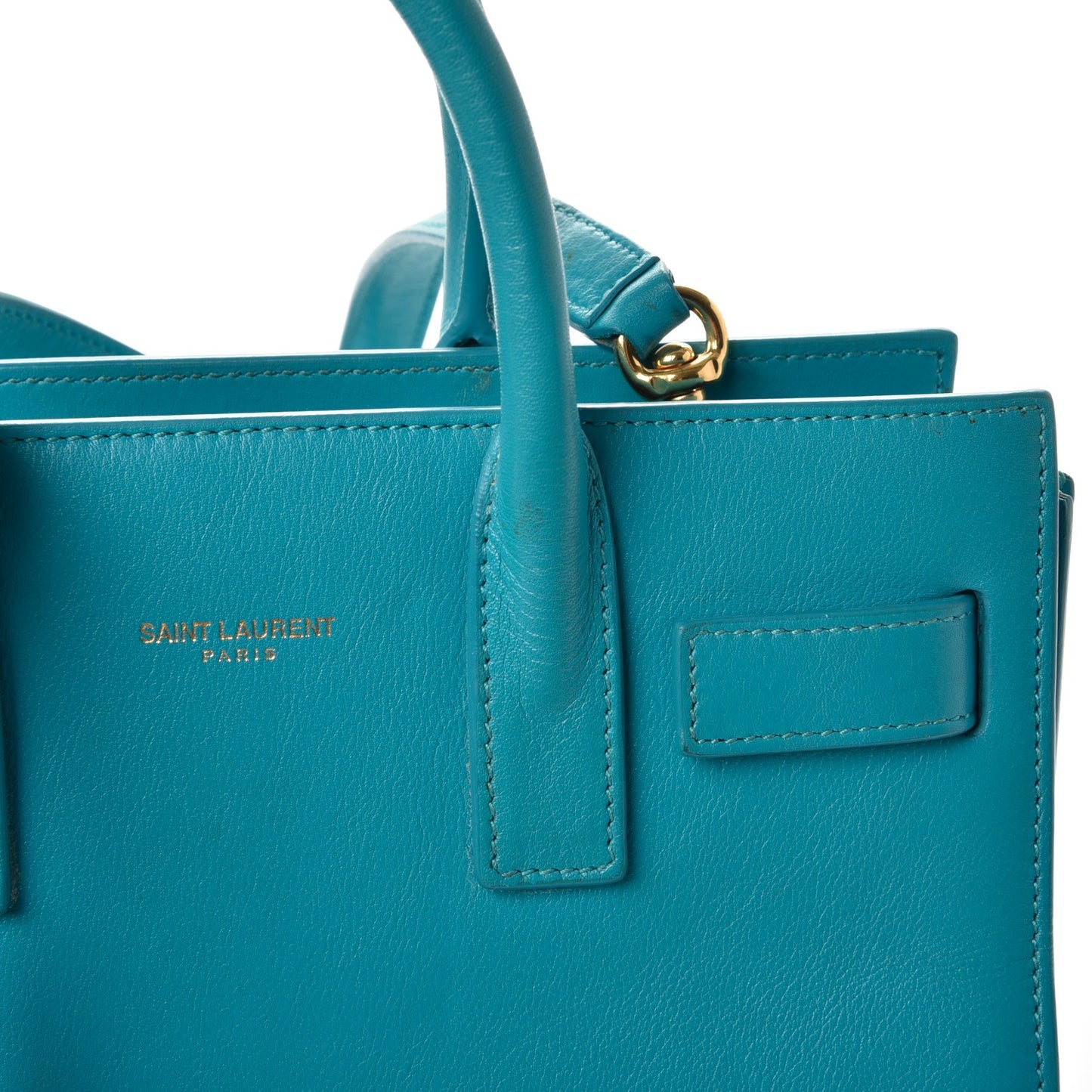 Calfskin Nano Sac De Jour Turquoise