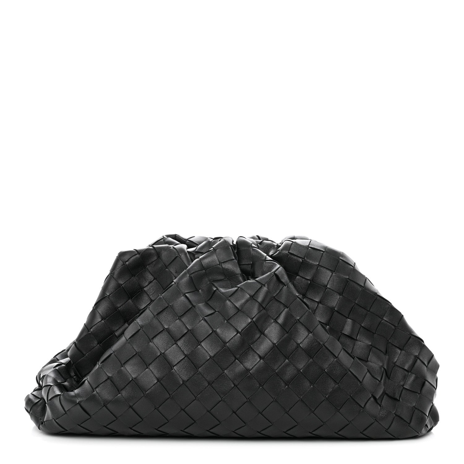 Bottega Veneta Nappa Maxi Intreccio The Pouch Oversized Clutch Black 1 of 13