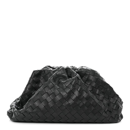 Bottega Veneta Nappa Maxi Intreccio The Pouch Oversized Clutch Black 1 of 13