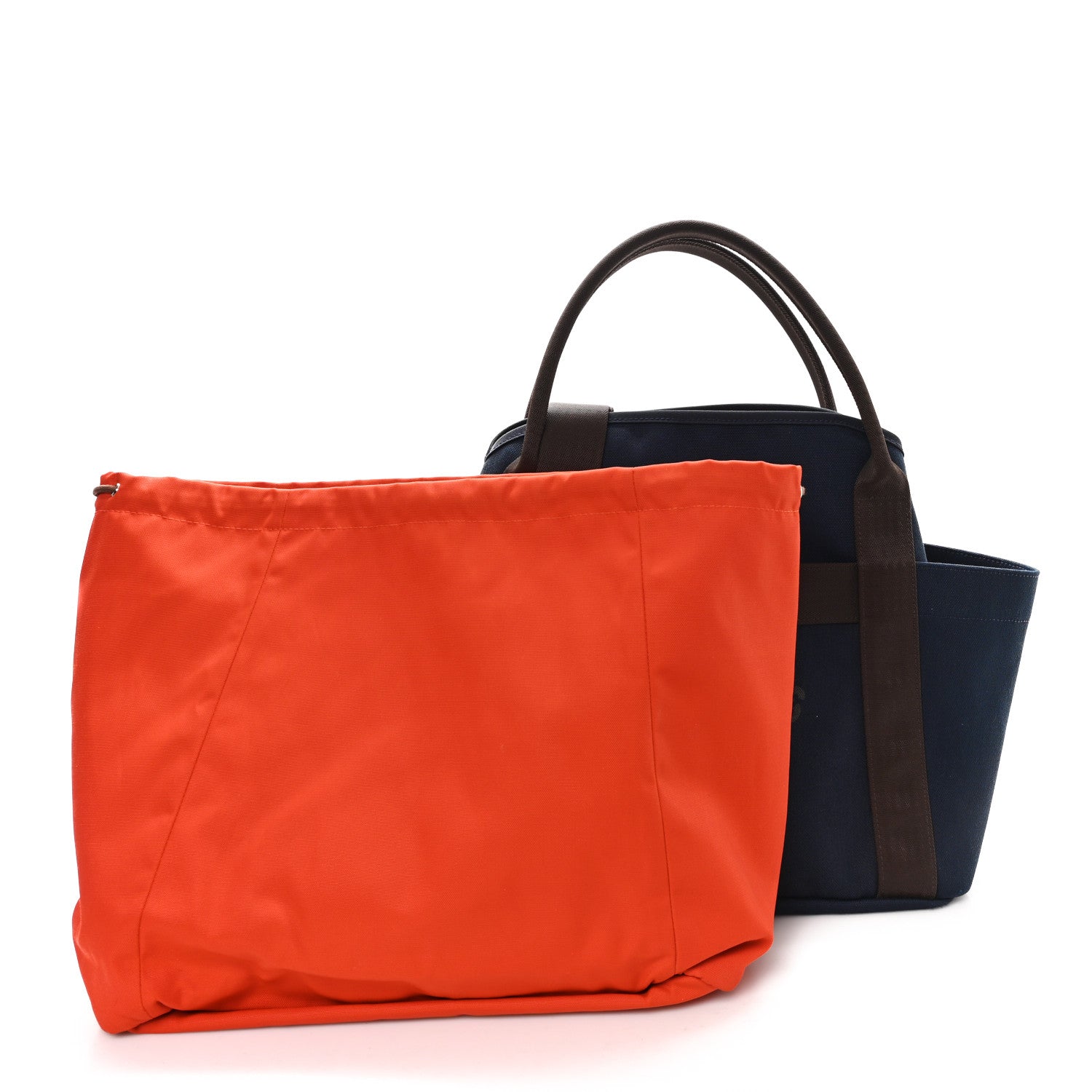 Hermes Canvas The Grooming Bag Bleu Navy Feu 3 of 11