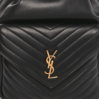 Saint Laurent Lambskin Matelasse Monogram Joe Backpack Black 8 of 10
