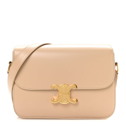 Celine Shiny Calfskin Medium Triomphe Nude 1 of 12