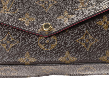 Louis Vuitton Monogram Pochette Felicie Chain Wallet Fuchsia 6 of 6