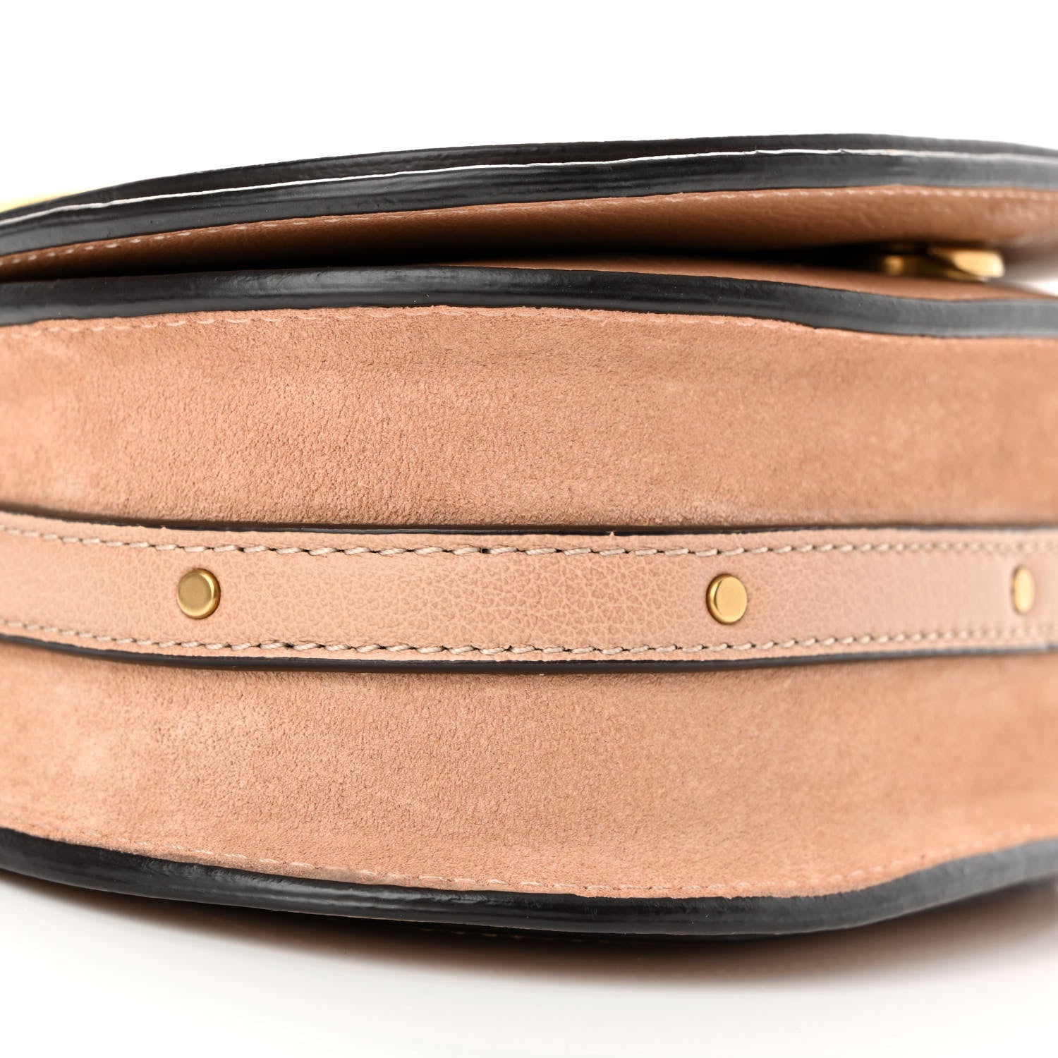 Chloe Calfskin Suede Small Nile Bracelet Bag Biscotti Beige 9 of 10