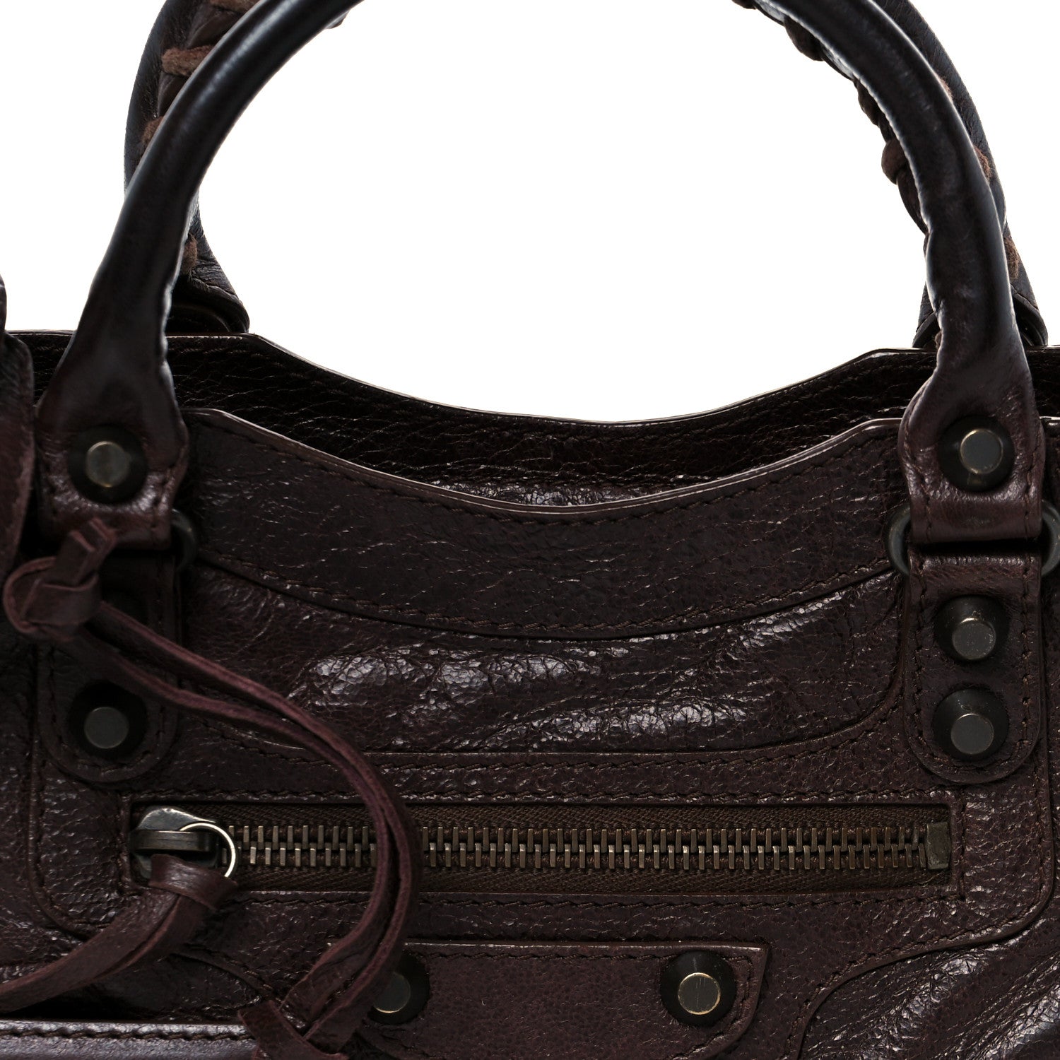 Balenciaga Agneau Classic Hardware Mini City Cigare Fonce 9 of 11