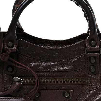 Balenciaga Agneau Classic Hardware Mini City Cigare Fonce 9 of 11