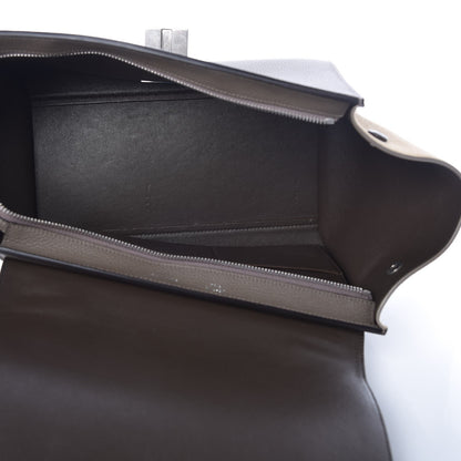 Celine Drummed Calfskin Suede Small Trapeze Souris 5 of 8