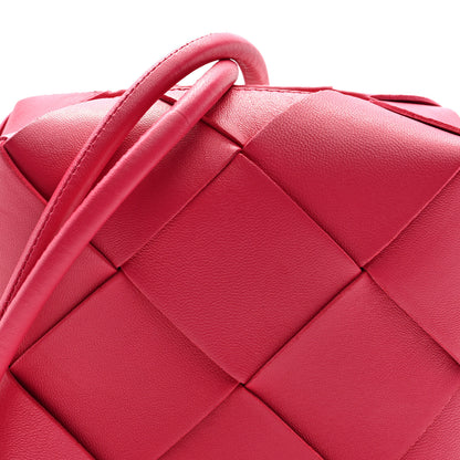 Bottega Veneta Lambskin Maxi Intrecciato Mini Cassette Camera Bag Cranberry 7 of 9