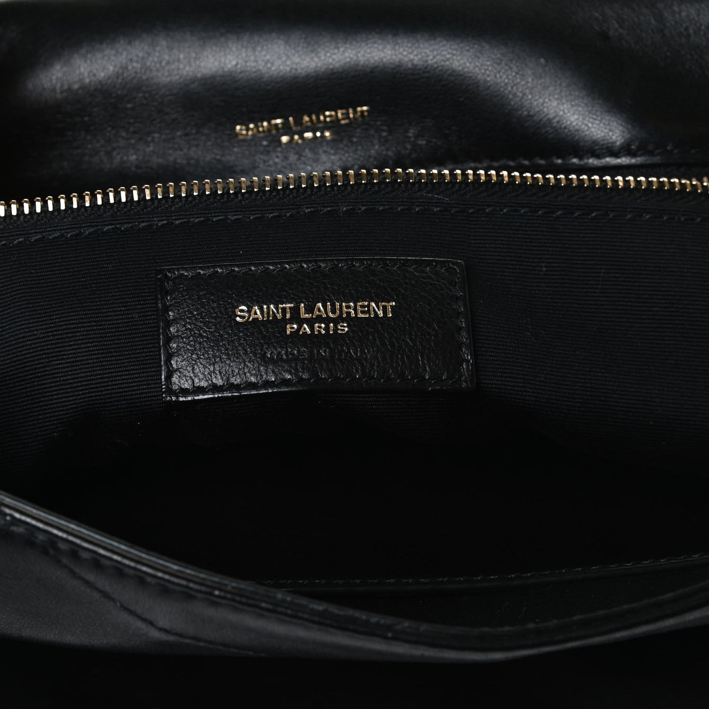 Lambskin Matelasse Monogram Medium Niki Chain Satchel Black