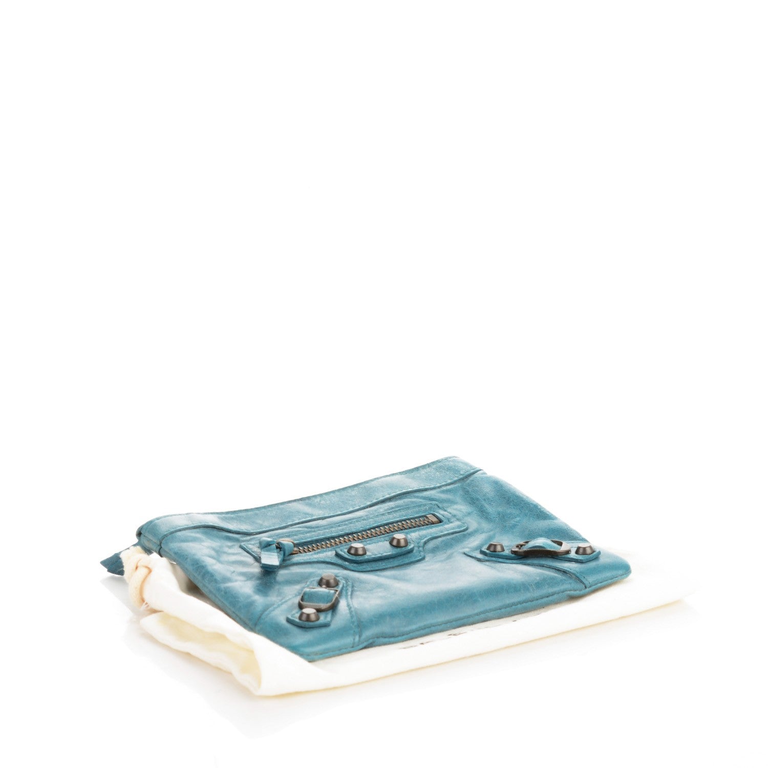 Balenciaga Chevre Classic Hardware M Porte-Monnaie Coin Purse Bleu India 4 of 7