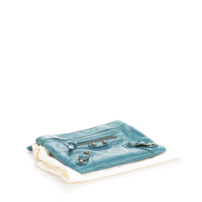 Balenciaga Chevre Classic Hardware M Porte-Monnaie Coin Purse Bleu India 4 of 7