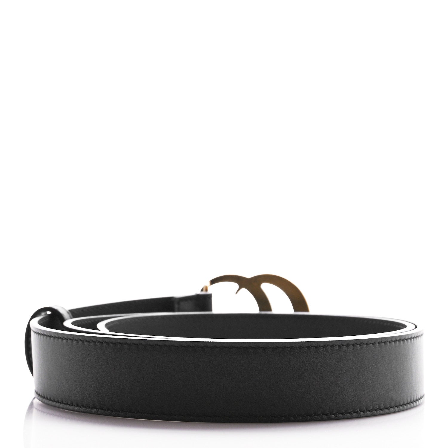 Gucci Calfskin Double G 30mm Belt 95 38 Black 2 of 6