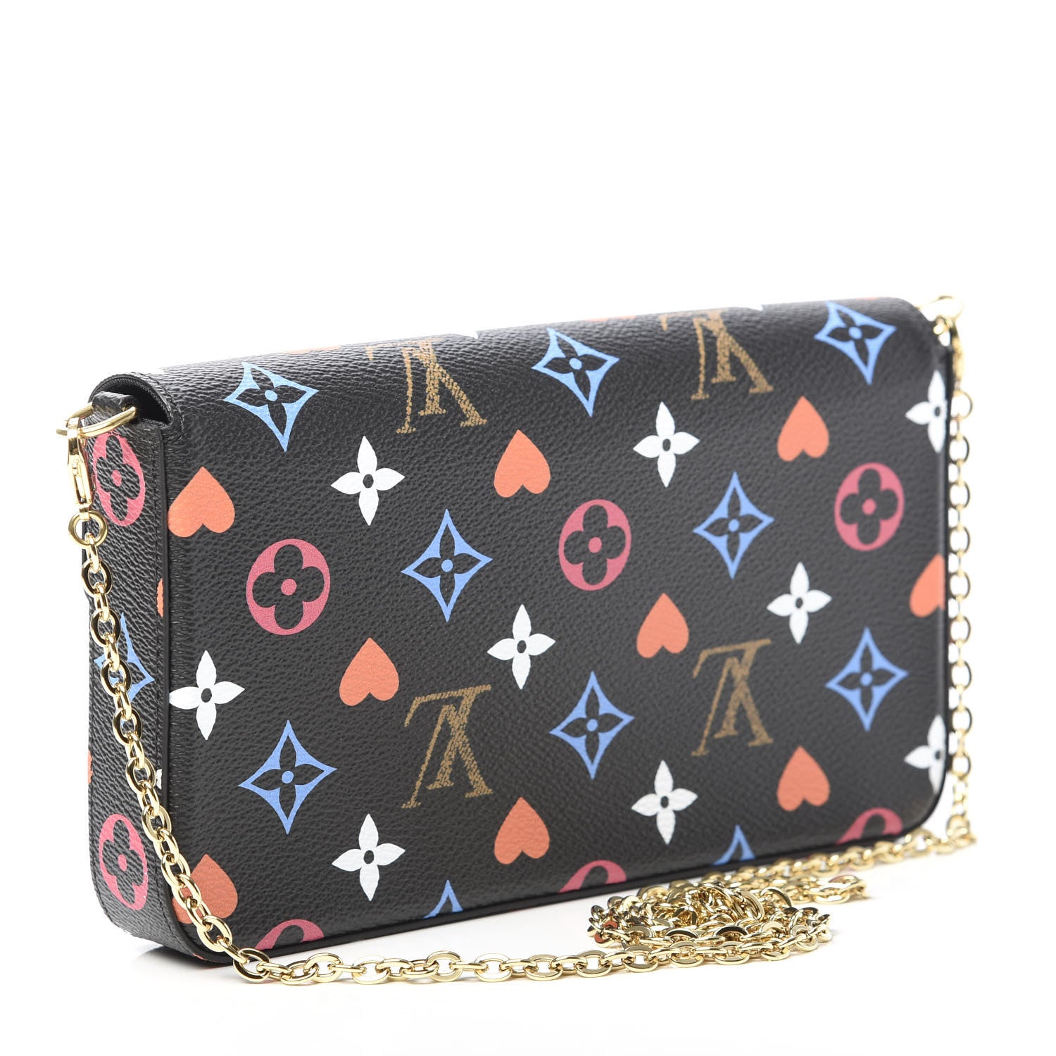 Louis Vuitton Game On Felicie Chain Wallet Black 4 of 12