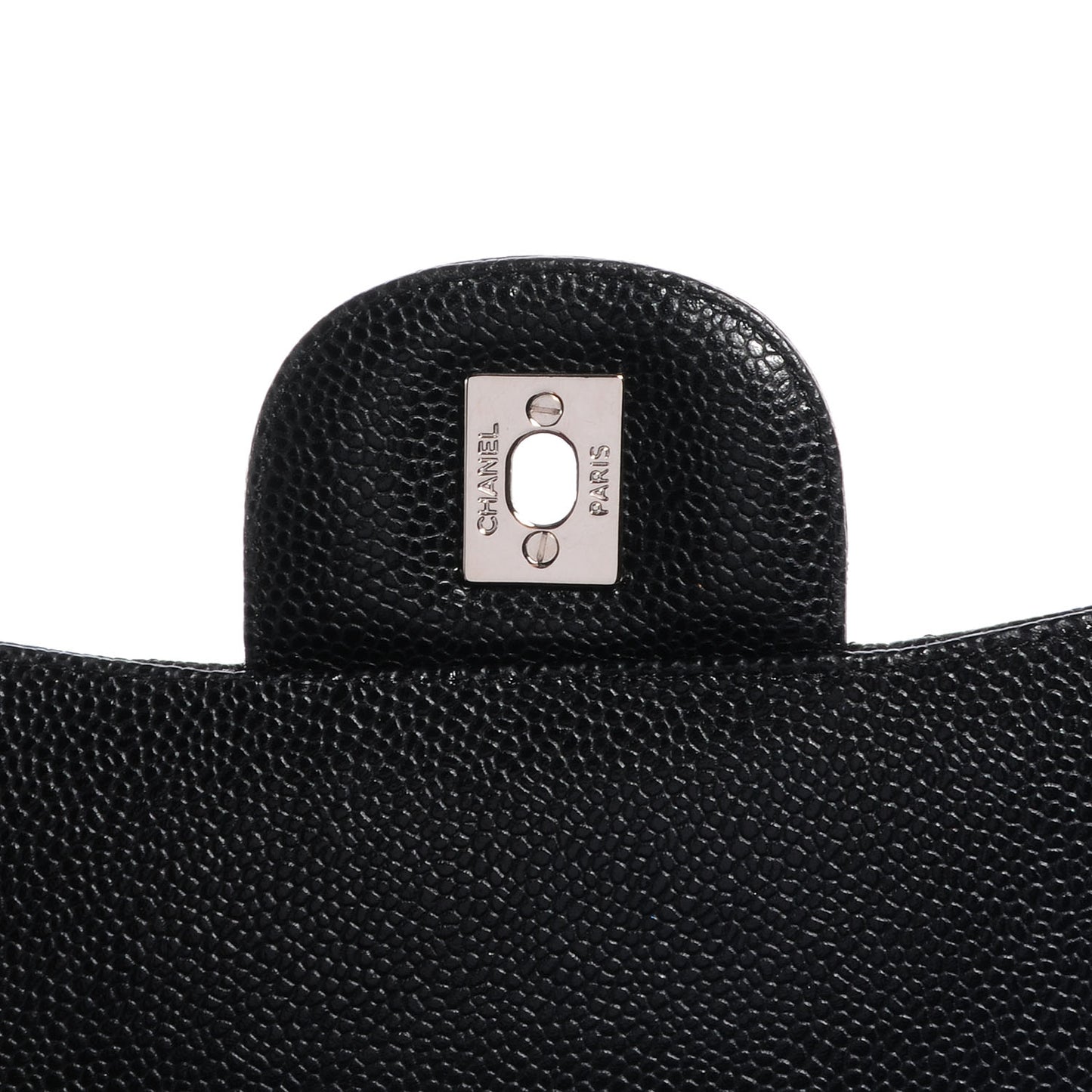 Caviar Quilted Maxi Double Flap Black