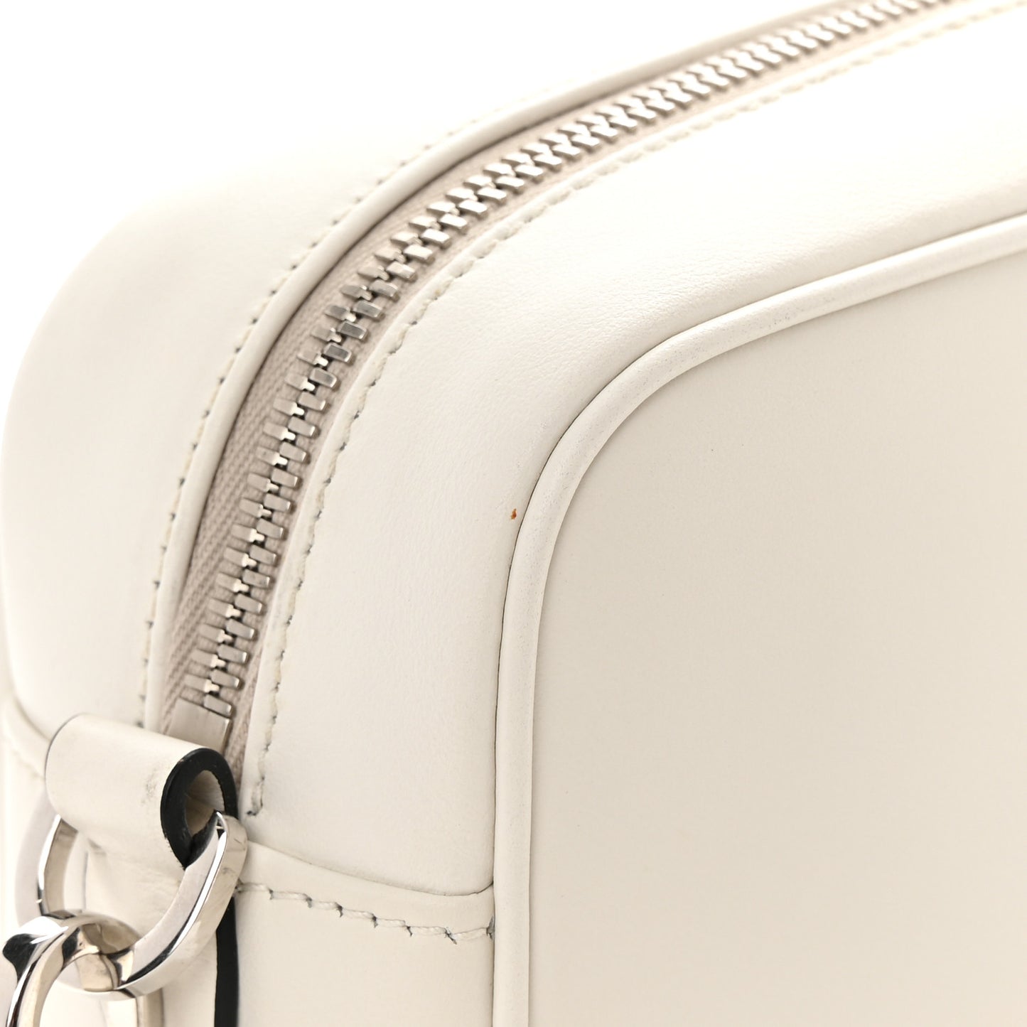 City Calf Monkey Print Camera Bag White Papaya
