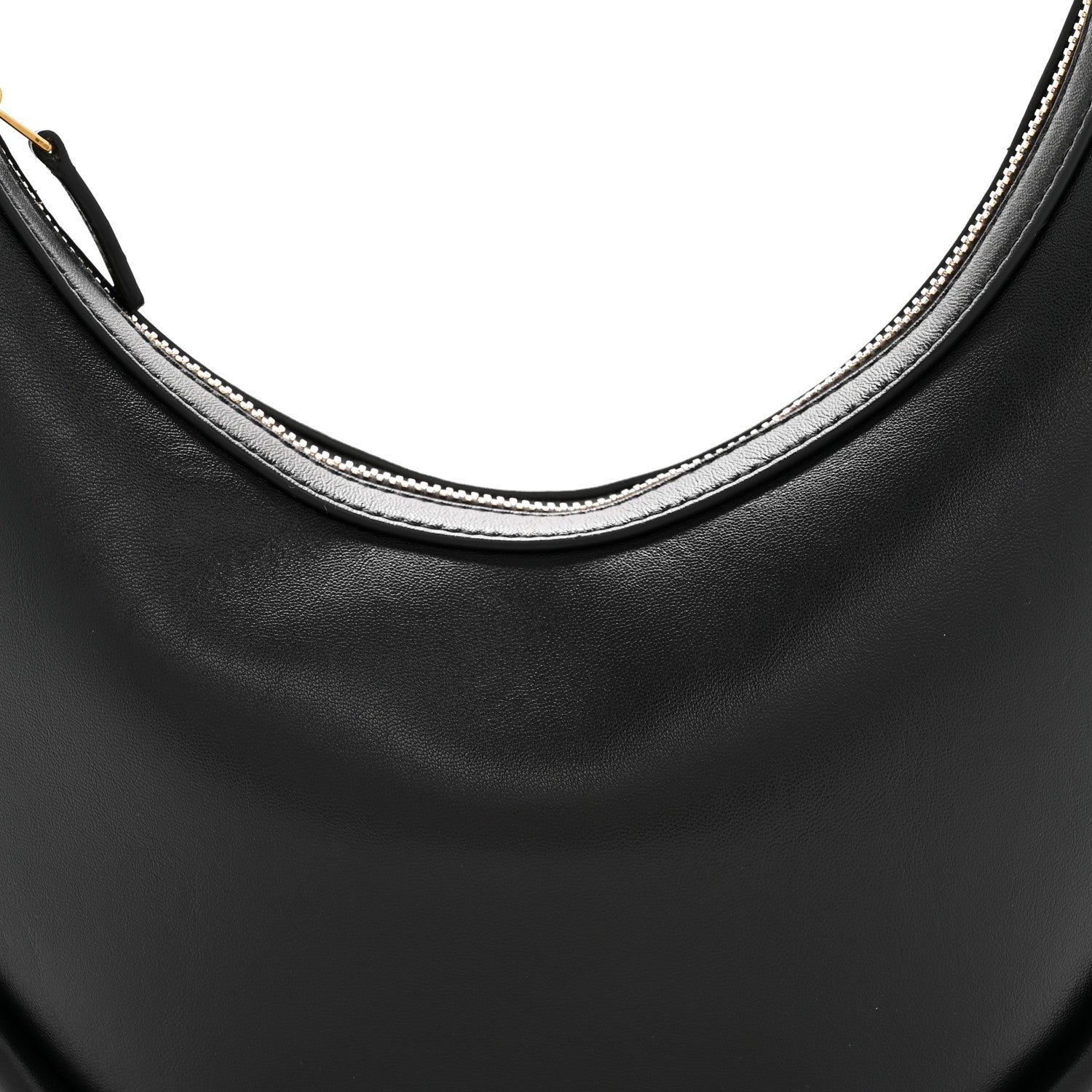 Bottega Veneta Smooth Calfskin Hula Hoop Shoulder Bag Black 8 of 13