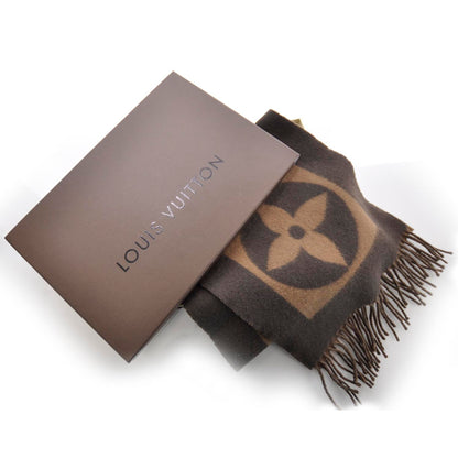 Louis Vuitton Lambswool Angora Cardiff Scarf Brown 4 of 4