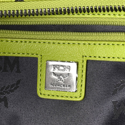 MCM Visetos Crown Stud Large Stark Backpack Green 6 of 9