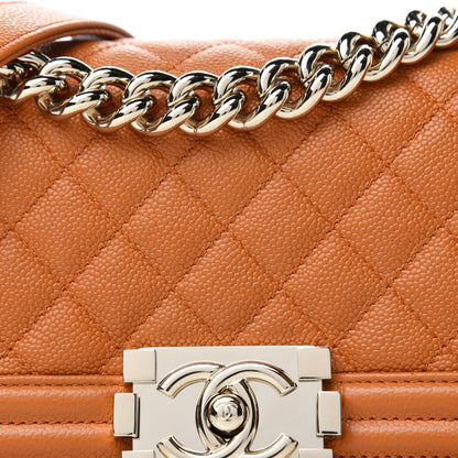 Chanel Caviar Quilted Small Boy Flap Light Brown 10 of 11