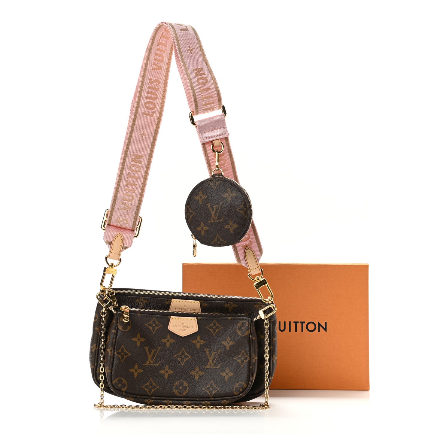 Monogram Multi Pochette Accessories Rose Clair