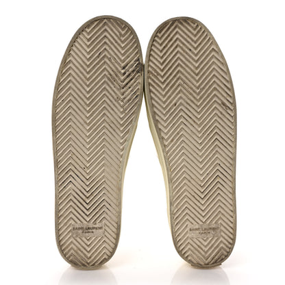 Saint Laurent Metallic Calfskin Court Sneakers 39 Gold 6 of 9
