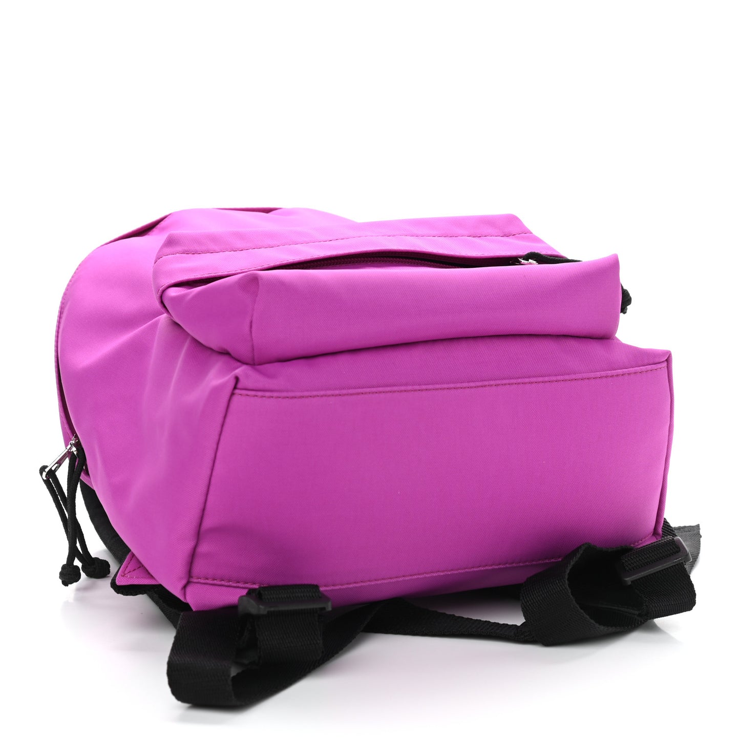 Sport Nylon Logo Embroidered S Wheel Backpack Fuchsia Black