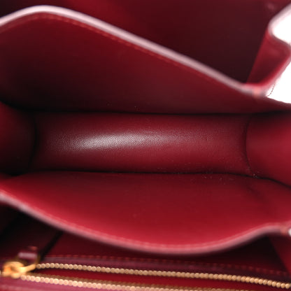 Celine Box Calfskin Small Classic Box Flap Bag Burgundy 5 of 15