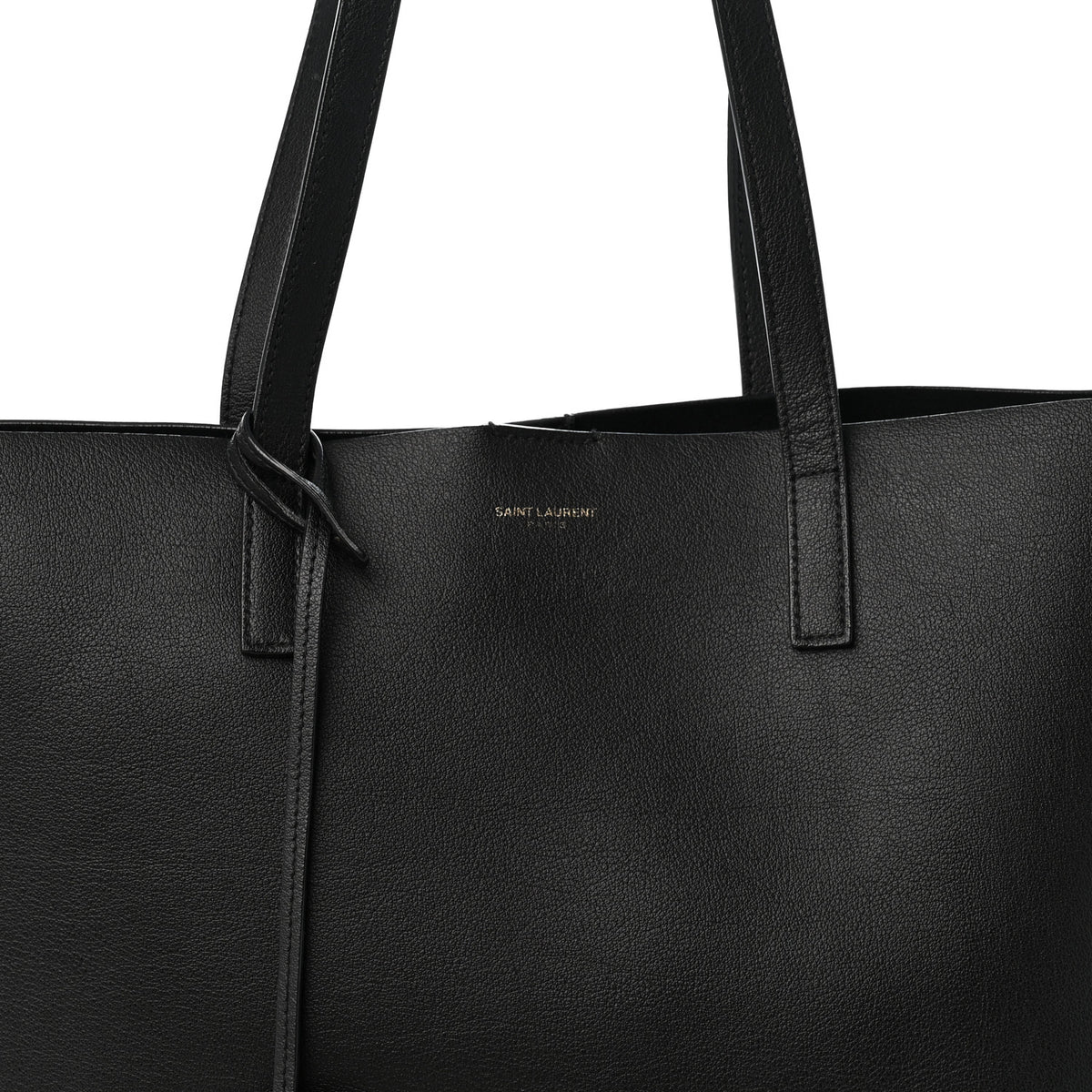 Saint Laurent Calfskin North-South Shopping Tote Black 8 of 13