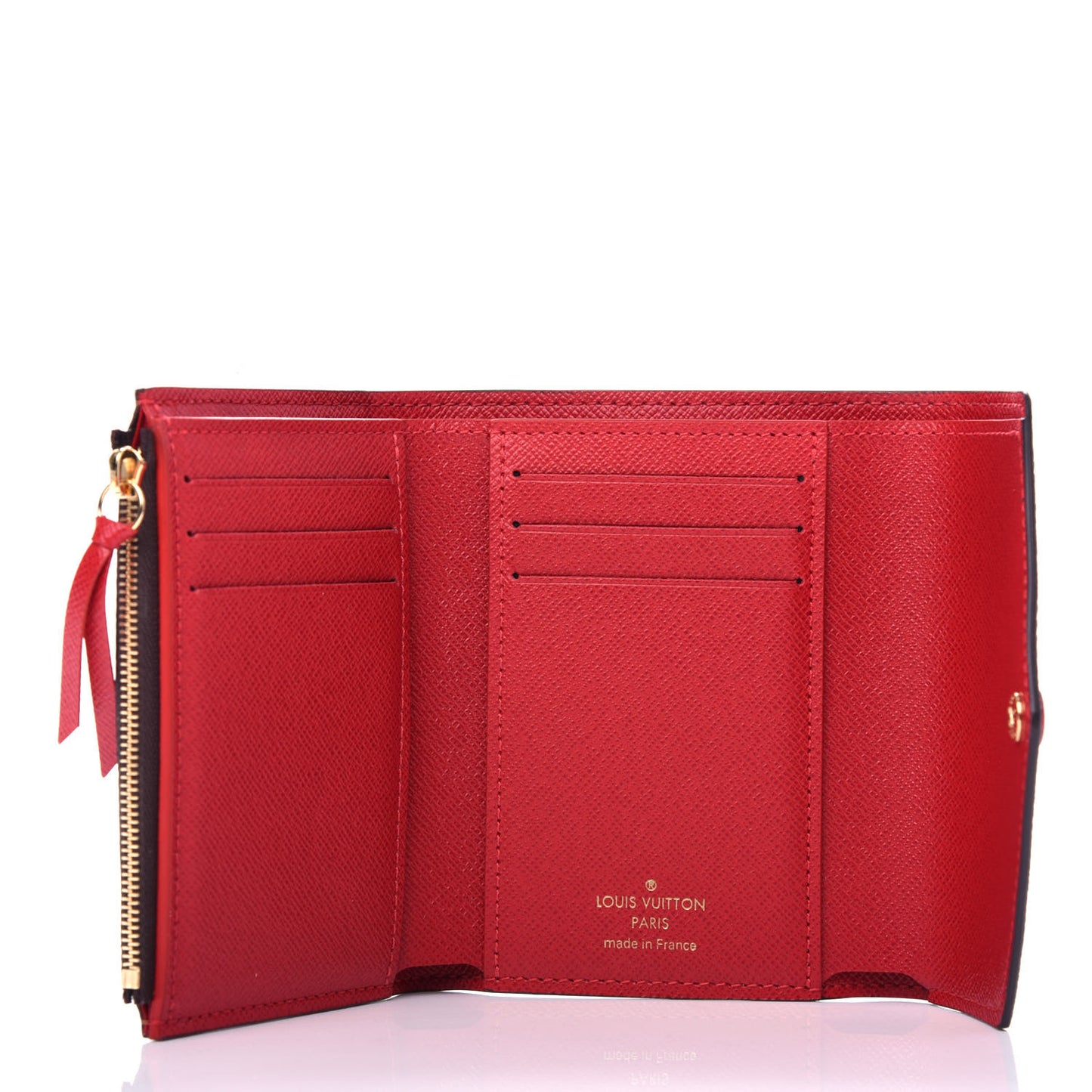 Damier Ebene Victorine Wallet Red