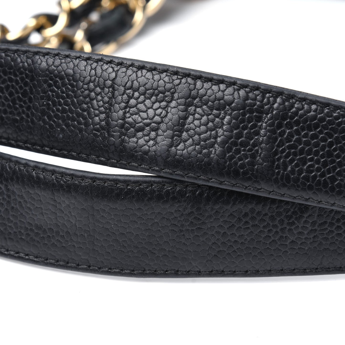 Caviar Quilted Grand Shopping Tote GST Black