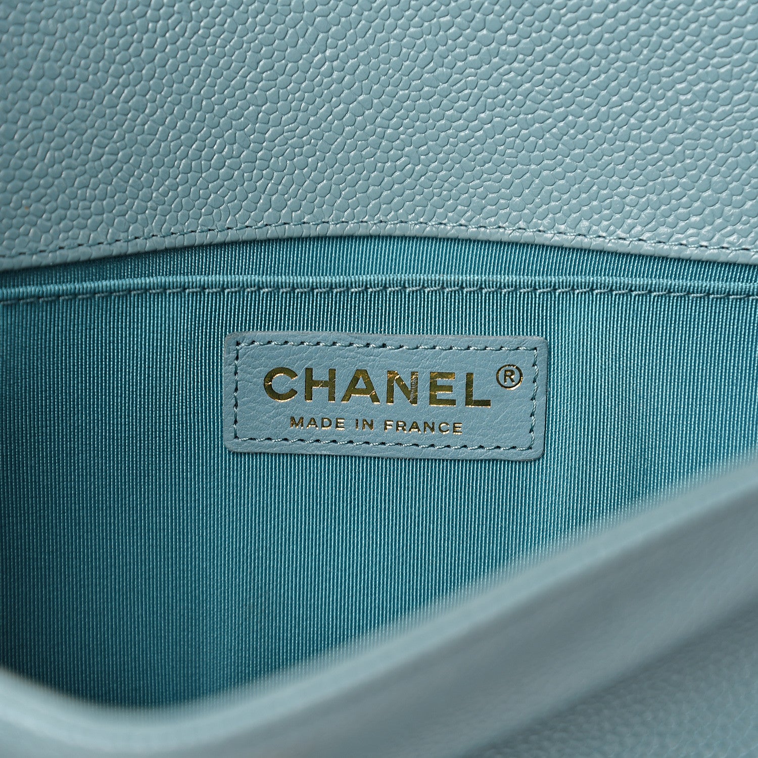 Chanel Caviar Quilted Medium Boy Flap Light Blue 5 of 9