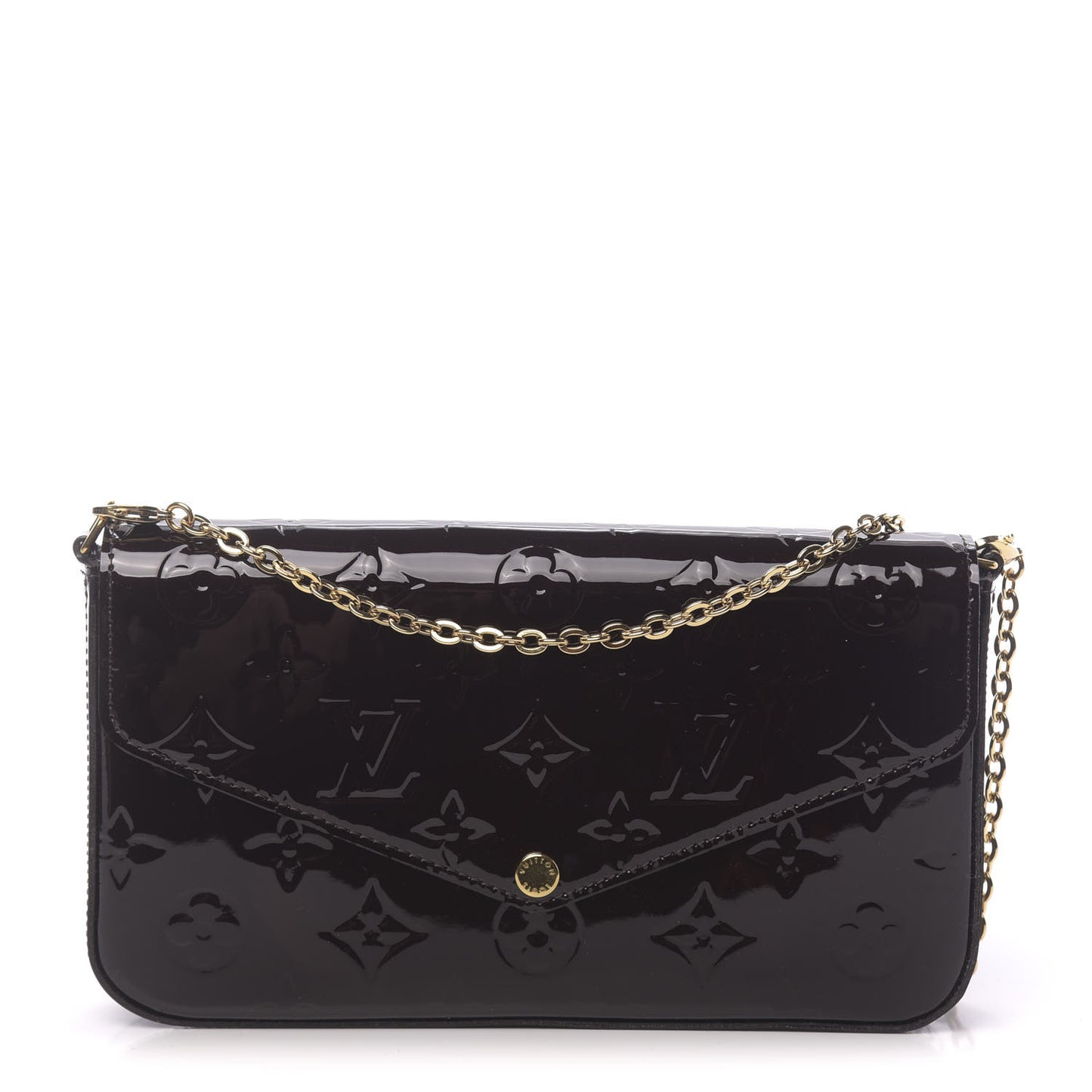 Vernis Pochette Felicie Chain Wallet Amarante