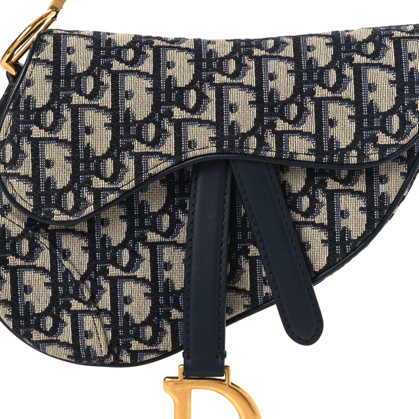 Oblique Mini Saddle Bag Blue