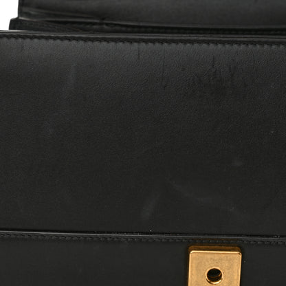 Gucci Calfskin Sylvie Web Small Queen Margaret Top Handle Bag Black 11 of 13