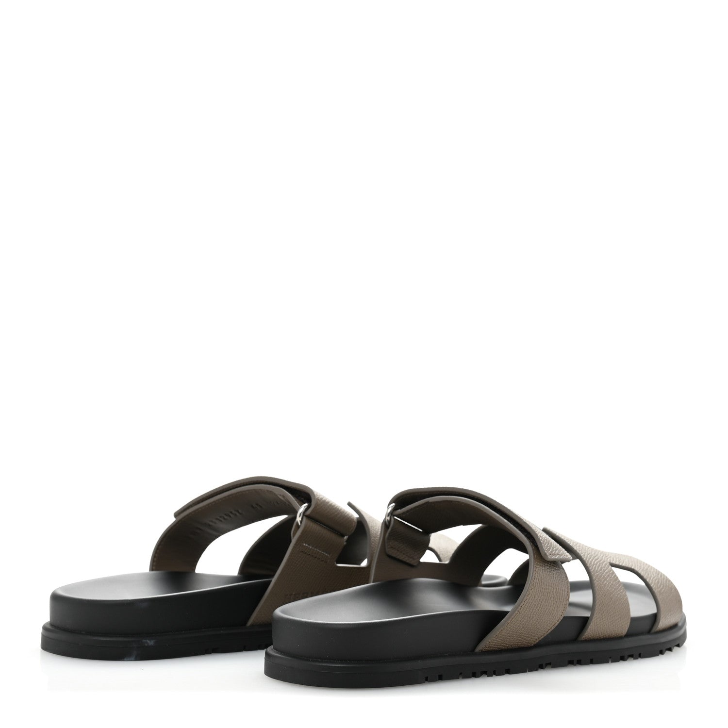 Hermes Epsom Womens Chypre Sandals 41 Etoupe 5 of 10